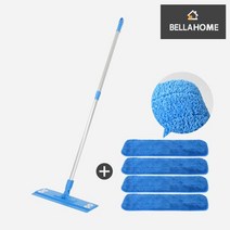 벨라홈(BELLAHOME) [벨라홈] 극세사 밀대청소기+걸레4장(CN8598), 1