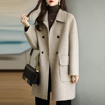 [클래식 추천] 가을/겨울 미디엄 롱 방한 날씬해 보이는 슬림 트렌치코트 코트