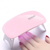 셀프 젤 네일 굽는 기계 큐어 링 아트 uv 램프 케어 LED 휴대용 USB 타입 건조기 경화기 미니, 핑크