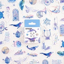 다꾸 블랙 화이트 대화 저널 장식 문구 미니 스티커 세트 스크랩북 DIY 일기 앨범 스틱 라, [01] 1