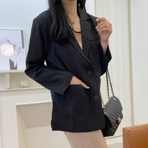 멜로무드 코앤 카라 블레이저 오버핏 자켓