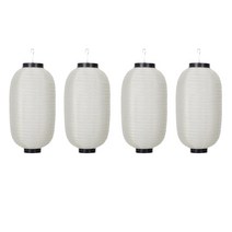 일본조명 한지등 등불 이자카야 소품 인테리어 일본 새틴 랜턴 천 신년 파티 장식 스시 레스토랑 장식 용품 축제 패브릭, 4pcs 8inch 랜턴
