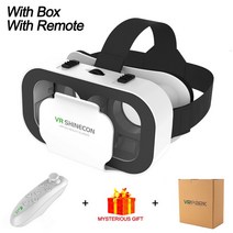 VR 헤드셋 헬멧 모바일 게임용 스마트 가상 현실 안경 폰 3D 컨트롤러가있는, 07 With Box Y1w Remote