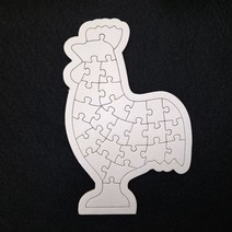 종이퍼즐 꾸미기 만들기재료, 닭(26pcs), 1개