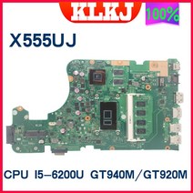 노트북 메인보드 X555UJ Asus F555U 노트북 마더 보드 I76500 I56200 I36100 4GRAM GT940M, 01 I7-6500U Type1
