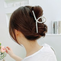 내가찾던 진주모음 집게핀 머리핀 진주 올림머리 왕 비즈 반머리 반묶음 명품 여자 헤어핀