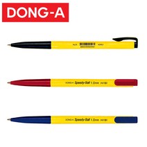 동아/유성펜 스피디볼 1.0mm 1갑24입/볼펜, 청색