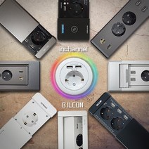 인채널 빌콘 가구매입 무선충전 회전 매립형 빌트인콘센트 USB HDMI LAN, A_코어 원형1구/화이트_IDA-1WH