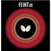 버터플라이 페인트OX 탁구러버 롱핌플 라바, 적색OX