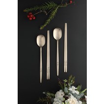 (청삼유기)모던 방짜유기 1인 유기수저 이니셜 각인 수저세트 선물용 놋수저, 어린이 수저포크세트