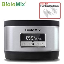 수비드머신 통돌이오븐 양갈비 수비드 스테이크 BioloMix 6 세대 스테인레스 스틸 Sous Vide Oven Pro 8L 정확한 온도 터치 컨트롤 Water Circulator, 03 Sous Vide Oven_04 KR