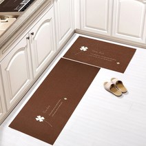 파파스 강아지 미끄럼방지매트 애견 고양이 펫 매트 슬개골탈구 논슬립 패드, 타일카페트50*80(클로버 브라운)