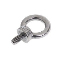 GHSHOP 2x304 스테인레스 스틸 DIN 580 기계 숄더 리프트 아이 볼트 마린 M6 X 11mm, 실버, 304 스테인레스 스틸