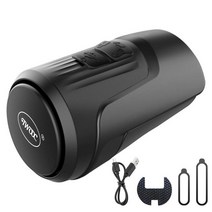 자전거 벨 전자 USB 충전식 경적 MTB 도로 도난 방지 알람 전기 산악 사이클링 액세서리 음색, 폴란드, Black
