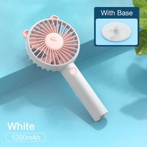 캠핑 무동력팬 에코 화목 난로팬 스토브팬 실링팬 미니 Usb 선풍기 휴대용 전기 테이블 선풍기 홀더 포함, 01 White 1200mAh