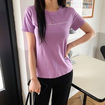 겟잇미 / 놀야벨 프린팅 캐주얼 데일리 라운드 티셔츠