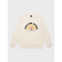 VOLCOM SUNSET 컴포트핏 맨투맨 셔츠 아이보리