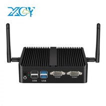 XCY 팬리스 미니 PC 인텔 셀러론 J4125 쿼드 코어 듀얼 NIC 기가비트 LAN 2x RS-232 직렬 포트 6x USB WiFi 4G 임베디드 IPC, No RAM No SSD NoWiFi, intel Core i3-4005U
