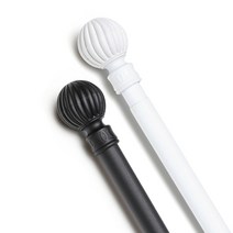 윈도우드레스 25mm 심플라운드 커튼봉 16자 화이트