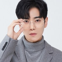 멜라크메 남자 여자 메탈 오각형 레트로 빅사이즈 실버 안경테