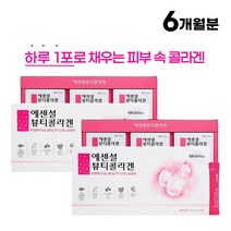 3세대 어린콜라겐 에센셜 뷰티 콜라겐 90포 3개월분 흡수율 높은 저분자 피쉬 콜라겐 히알루론산 엘라스틴, 2박스, 2개