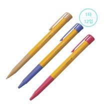 [유미] 유성펜 필럭 오피스빅 1.0mm(색상 선택)(타), 흑색