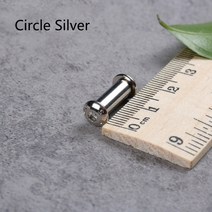 다기능 휴대 M4 너트 플랫 육각 머리 나사 DIY 나이프 핸들 재료 패스너 볼트 리벳 스케일 10 개, 06 10pcs Circle silver