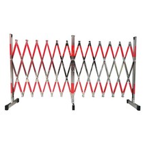 텔레스코픽 울타리 스텐 안전 자바라문 안전 통제문, 아치형 통제문 1.1x10m