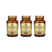 솔가 비타민E Vitamin E 67mg (100 IU) 소프트젤 100개입 [3통]