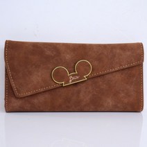 BENVICHED 패션 디자이너 컬러 Scrubs Long 여성 지갑 여성 미키 핸드폰 지갑 동전 지갑 소지자 여성 주머니 지갑 D232 명품지갑