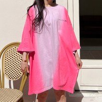 [7XL] 그라데이션 투톤 피그 박스티 4color