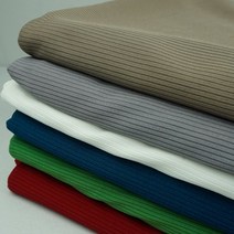 원단대장 폴리스판 골지 스판 니트 립 봄 가을 의류 시드니, 8번컬러(진초록)