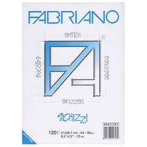 파브리아노 SCHIZZI 슈찌 스케치북/크로키북 SP02 상단제본 90g 210x297mm 120매