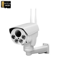 열화상카메라 적외선카메라 적외선 무선 보안 IP 와이파이 PTZ 자동 줌 SD 카드 사람 감지 IR Sonyimx335 HD 3G 4G SIM, 없음, 60.5MP-4G(M-AO)-64GB - 미국 플러그-