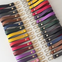 퀼팅맘 핸드폰 키링 미니 천연 가죽 가방 부자재 핸드백 클러치백 파우치 스트랩 끈 (오링 개고리), [L개고리/실버] 다크브라운