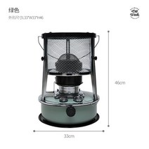 따뜻한 반사식 캠핑히터 야외 휴대용 불멍 바베큐 조리 가스 취사 난로 차박 바비큐, 1. 그린