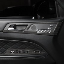 카스타 실내 렉스턴 스포츠 스포츠 칸 도어 프레임 커버 튜닝 우드 카본 몰딩 용품, 무광 우드 5P