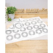 실리콘 양면 마카롱 도안패드 24구, 1개