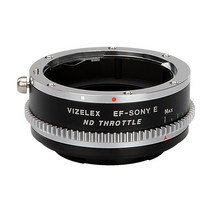 Fotodiox Vizelex CINE ND 스로틀 렌즈 어댑터 소니 E-마운트 카메라의 캐논 EF 풀 프레임 렌즈와 호환 가능