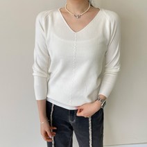 데일리앤 쏘냐 여성 브이넥 나그랑 헤라시 꽈배기 긴팔 니트 봄 가을