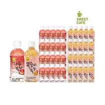 웰그린 스위트카페 녹차음료 340ml x 20PET 1박스 묶음 골라담기 자두 레몬 복숭아 블루베리 애플망고 또와몰53, 20+20개입(자두+복숭아)