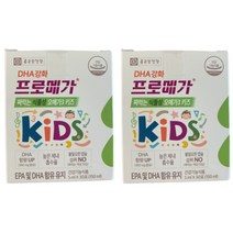 [종근당건강] 프로메가 짜먹는 식물성오메가3 키즈 2박스(60포), 30포, 2세트
