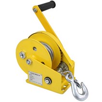 화물엘리베이터 핸드 윈치 양방향 자동 잠금 소형 수동 윈치 휴대용 윈치 트랙션 리프트, 업그레이드된 2600lbs20m