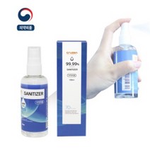 100ML 휴대용 미니 뿌리는 스프레이식 손소독제 에탄올70% 의약외품, 용기색상랜덤