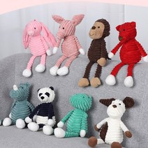 남자아기애착인형 토끼 코끼리 오가닉 촉감인형 M L, 빨간곰