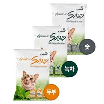 [룸펫]퀸오브샌드 두부모래3kg 오리지널 녹차 숯