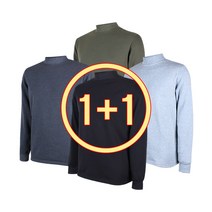 1+1 파북 겨울 남성 반목티셔츠 반목폴라 기모티셔츠 작업복 등산복 일상복 겨울티셔츠