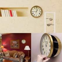 비밀금고 앤틱 벽시계 비상금 귀중품 보관 인테리어 시계, 단품