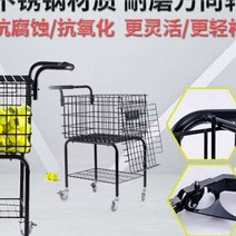 테니스볼카트 테니스 코치 카 수납 카트 풀리 대용량 350알 테두리 트레이닝카 줍기 바구니 채우기, 1실버