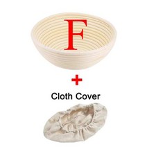 반느통 발효 빵 바구니 깜빠뉴 LuanQI Banneton 방수 천연 등나무 교정 라운드 타원형 베이킹 케이크 냄비 저장, 25806